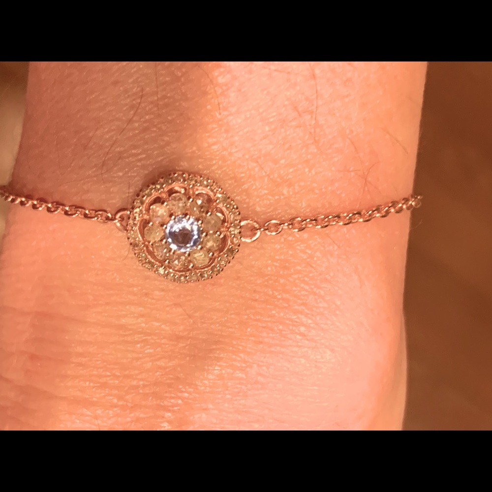 Genuine  Sapphire & H- S1 diamonds bracelet